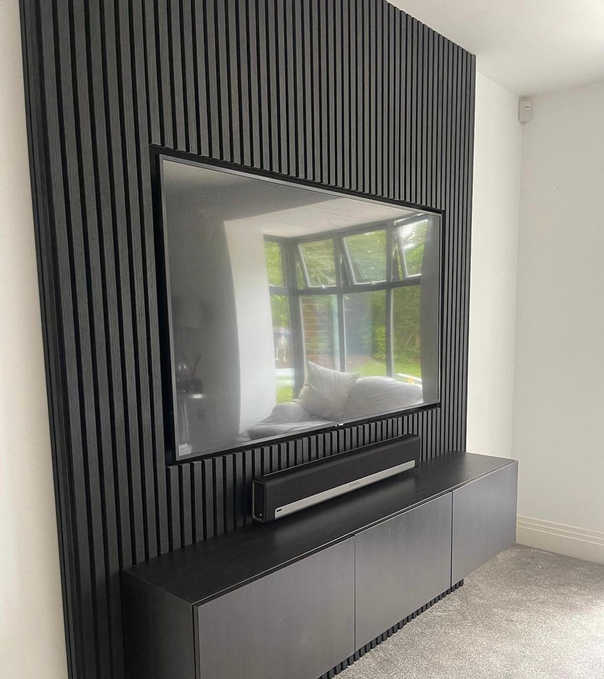 Akupaneel - Zwart eiken