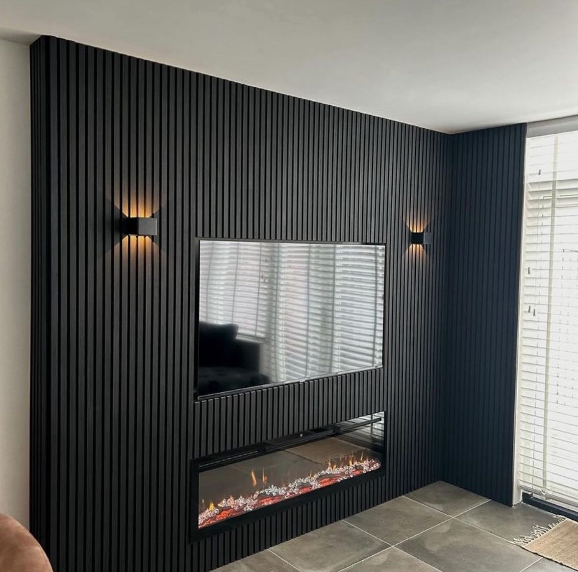 Akupaneel - Zwart eiken