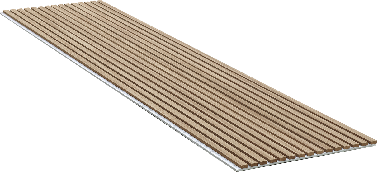 Akupaneel - Klassiek eiken met grijs vilt