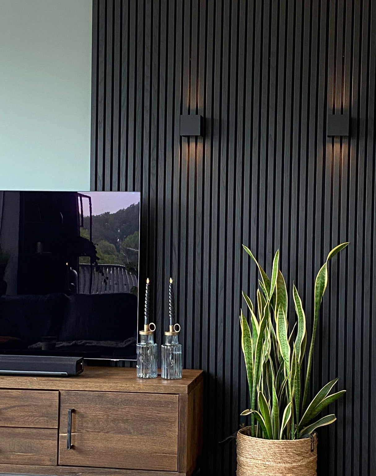 Akupaneel - Zwart eiken