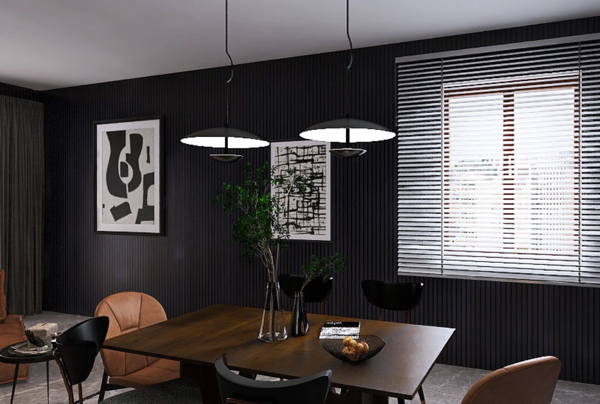 Akupaneel - Zwart eiken