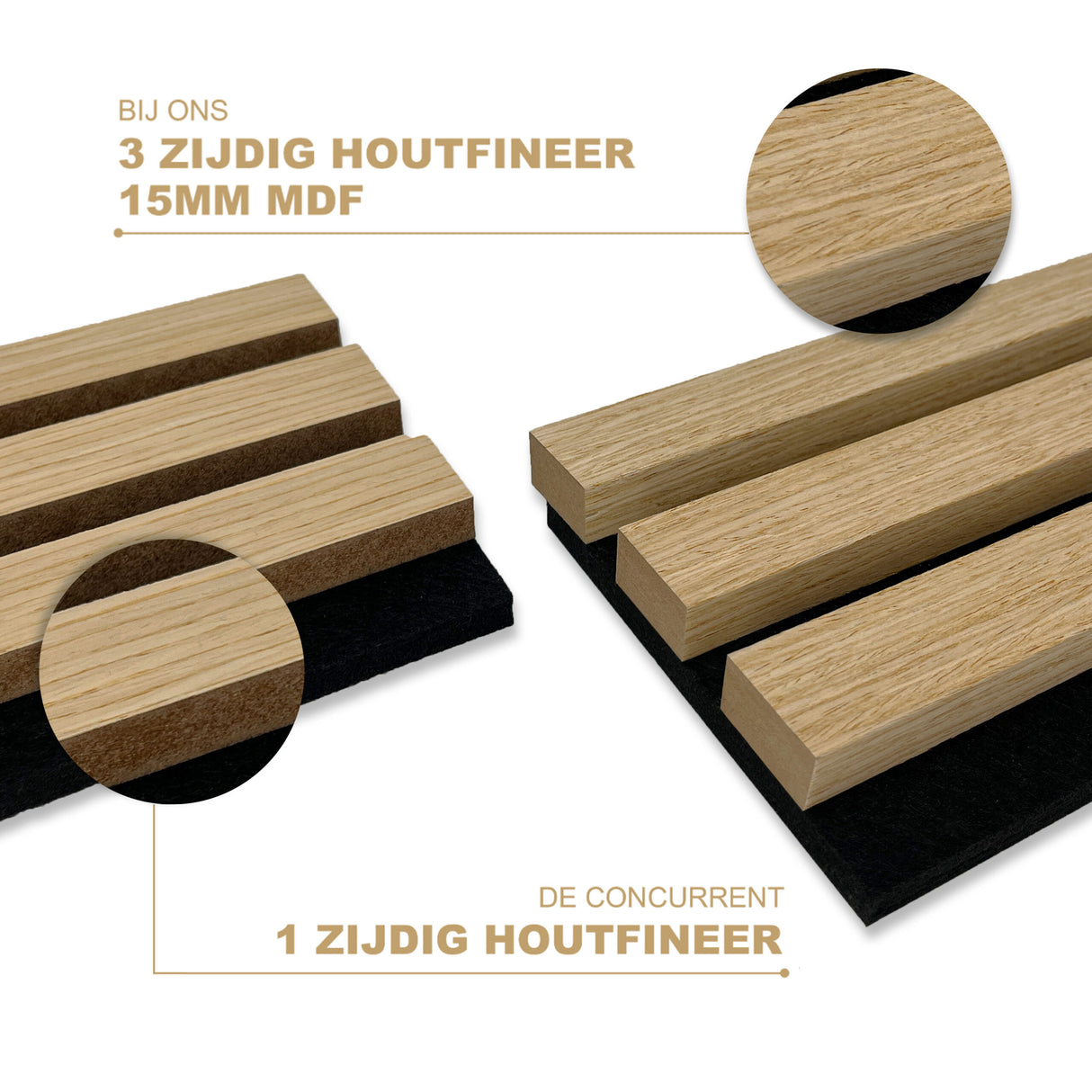 Akupaneel - Licht eiken