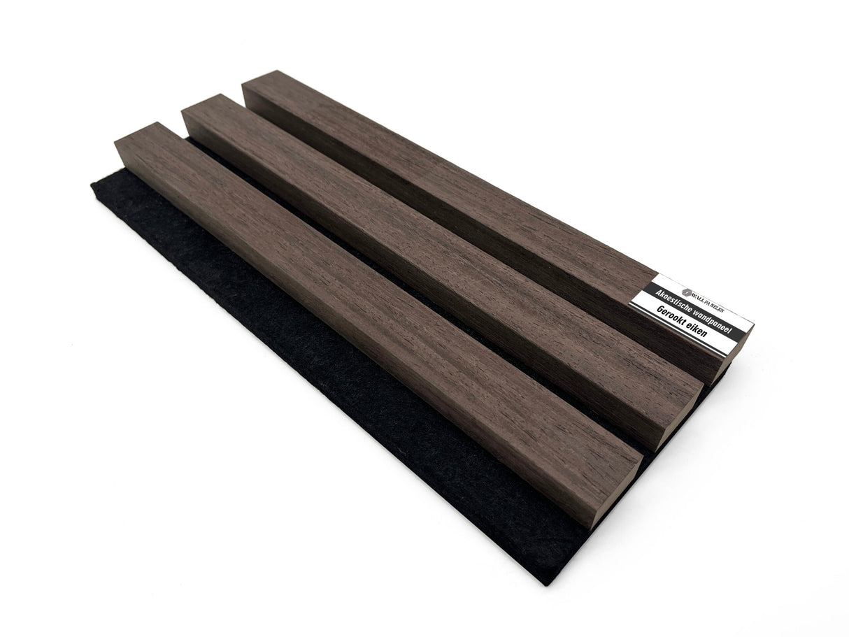 Akupaneel sample - Gerookt Eiken