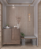 Akupaneel - Klassiek eiken met grijs vilt